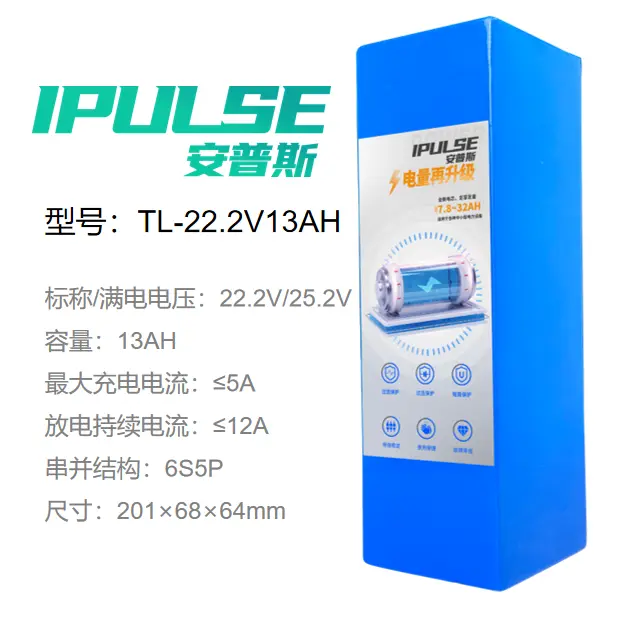 三元锂电池组22.2V13AH